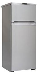 Невысокий двухкамерный холодильник Саратов 264 (КШД-150/30) серый