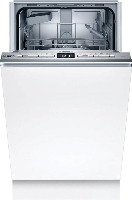 Серебристая узкая посудомоечная машина Bosch SPV4HKX53E