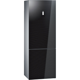 Большой чёрный холодильник Siemens KG 49NSB21R