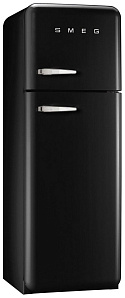 Чёрный холодильник Smeg FAB 30 RNE1
