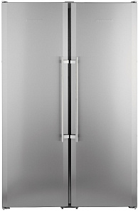 Серебристый холодильник Liebherr SBSesf 7212