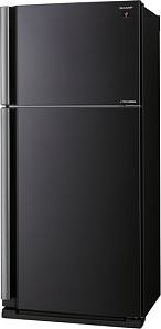 Чёрный холодильник Sharp SJXE55PMBK