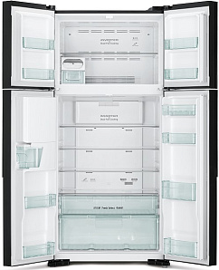 Серый холодильник HITACHI R-W 662 PU7 GGR фото 3 фото 3