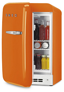Маленький холодильник для квартиры студии Smeg FAB5LOR5 фото 2 фото 2