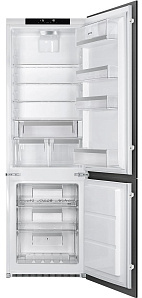 Узкий двухкамерный холодильник с No Frost Smeg C8174N3E