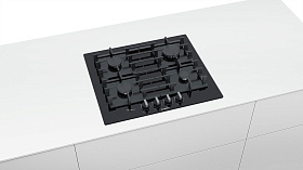 Газовая варочная панель черное стекло Bosch PPP6A6C90R фото 3 фото 3