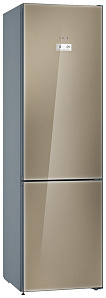Двухкамерный коричневый холодильник Bosch KGN 39 LQ 31 R
