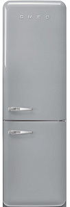 Серебристый холодильник Smeg FAB32RSV5