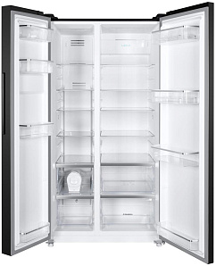Широкий двухкамерный холодильник Maunfeld MFF177NFSB фото 2 фото 2