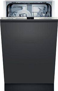 Серебристая узкая посудомоечная машина Neff S953IKX50R