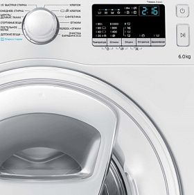 Узкая инверторная стиральная машина Samsung WW60K40G08W фото 3 фото 3