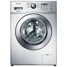 Серебристая стиральная машина Samsung WF 602U0BCSD