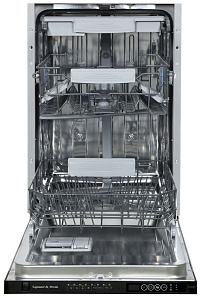 Чёрная посудомоечная машина 45 см Zigmund & Shtain DW 169.4509 X