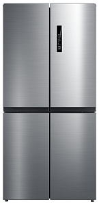 Серый холодильник Korting KNFM 81787 X