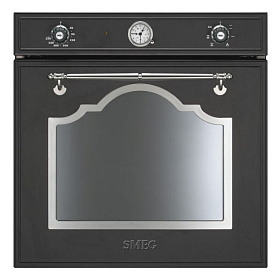 Черный электрический духовой шкаф Smeg SCP750AX-8