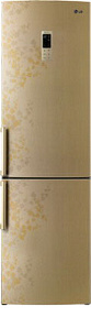 Бежевый холодильник LG GA-B 489 ZVTP