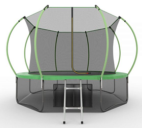 Взрослый батут для дачи EVO FITNESS JUMP Internal, 12ft + нижняя сеть