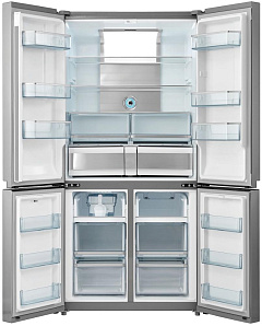 Двухкамерный серый холодильник Kuppersbusch FKG 9650.0 E-02 фото 2 фото 2