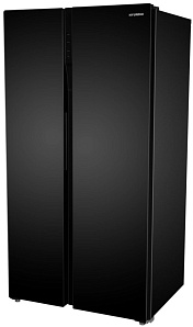 Двухкамерный однокомпрессорный холодильник  Hyundai CS6503FV черное стекло фото 3 фото 3