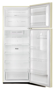 Широкий двухкамерный холодильник Hyundai CT5046FBE бежевый фото 2 фото 2