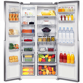 Отдельностоящий двухдверный холодильник Samsung RS 552NRUASL