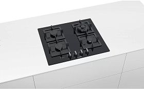 Газовая варочная панель черное стекло Bosch PPH 6 A6 B 20 R фото 3 фото 3
