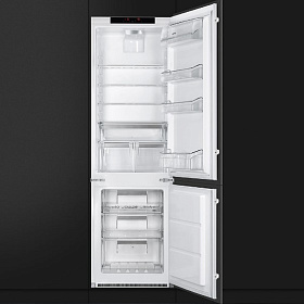 Встраиваемый двухкамерный холодильник с no frost Smeg C8174N3E фото 2 фото 2