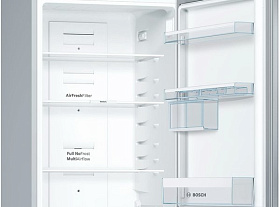 Серебристый холодильник Bosch KGN39VL17R фото 2 фото 2