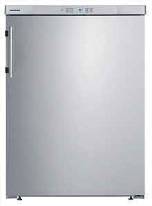 Маленький серебристый холодильник Liebherr GPesf 1476