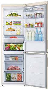Двухкамерный холодильник цвета слоновой кости Samsung RB 34 K 6220 EF/WT