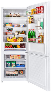 Холодильник с большой морозильной камерой Maunfeld MFF1857NFW