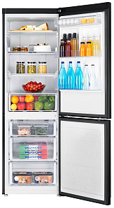 Чёрный холодильник Samsung RB 33 J 3420 BC