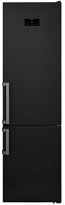 Недорогой чёрный холодильник Scandilux CNF 379 EZ D/X