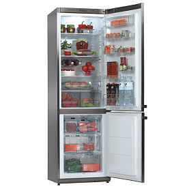 Серый холодильник Snaige RF 36 NG (Z1CB26)
