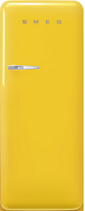 Жёлтый холодильник Smeg FAB28RYW5
