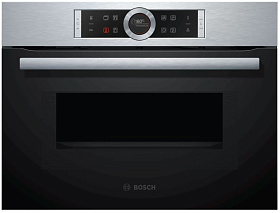 Серый духовой шкаф Bosch CMG633BS1