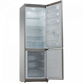 Серый холодильник Snaige RF 34 SM (S1CB21)