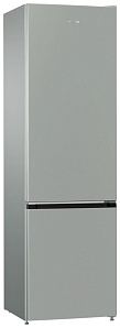Серебристый холодильник Gorenje NRK 621 PS4