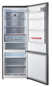 Холодильник  шириной 70 см Toshiba GR-RB440WE-DMJ(06) фото 2 фото 2