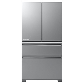 Серебристый холодильник Mitsubishi MR-LXR68EM-GSL-R