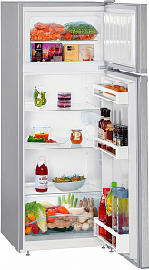 Серебристые двухкамерные холодильники Liebherr Liebherr CTel 2531