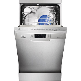 Отдельностоящая серебристая посудомоечная машина 45 см Electrolux ESF9450LOX