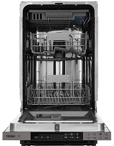 Серебристая узкая посудомоечная машина Haier HDWE11-194RU фото 2 фото 2