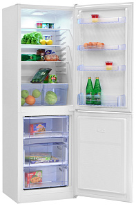 Двухкамерный холодильник шириной 57 см NordFrost NRB 119 032 белый