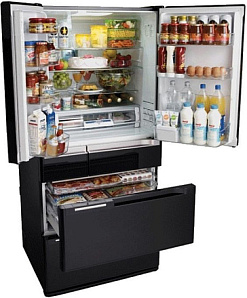 Большой чёрный холодильник HITACHI R-G 690 GU XK фото 3 фото 3