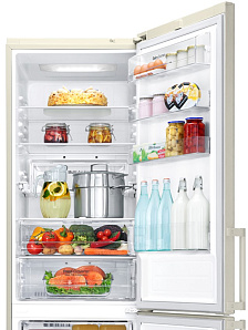 Бежевый холодильник с зоной свежести LG GA-B499YEQZ фото 4 фото 4