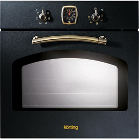 Чёрный электрический духовой шкаф Korting OKB 460 RN