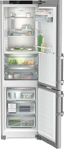 Двухкамерный серый холодильник Liebherr CBNsdc 5753 фото 3 фото 3