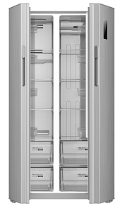 Двухдверный холодильник Хендай Hyundai CS5005FV нержавеющая сталь фото 3 фото 3