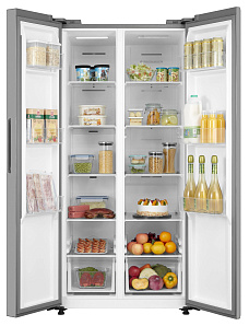 Узкий двухдверный холодильник Side-by-Side Korting KNFS 83177 X фото 2 фото 2
